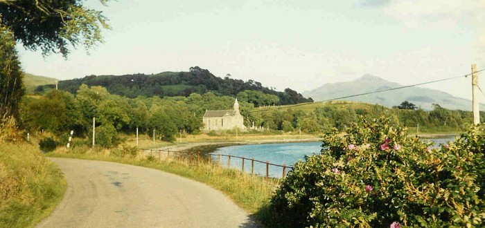 Lochside road below house